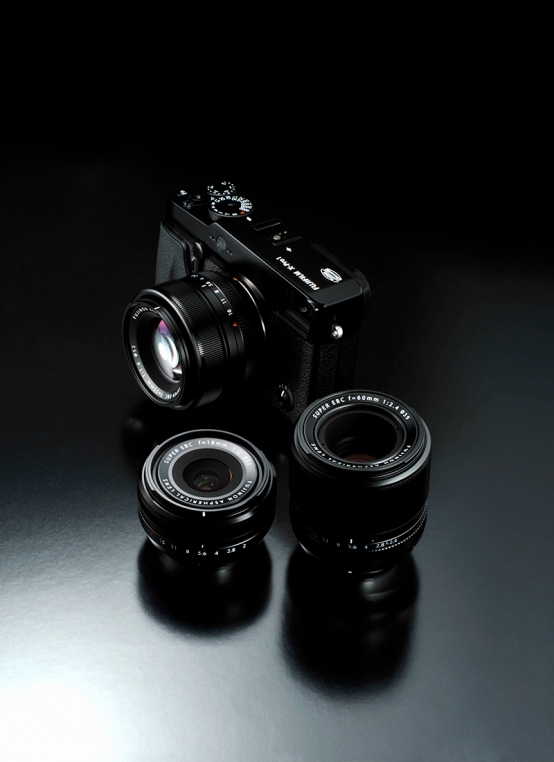 FUJIFILM X-Pro1 with 18/2, 35/1.4 and 60/2.4 lenses
